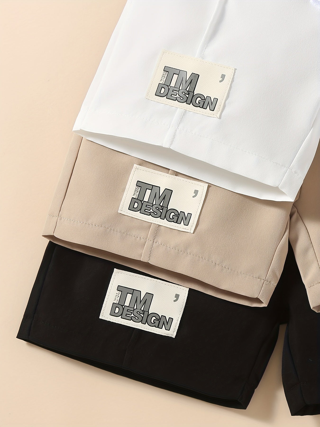 3PCS Boys Letter Print Comfortable Creative Shorts for Summer