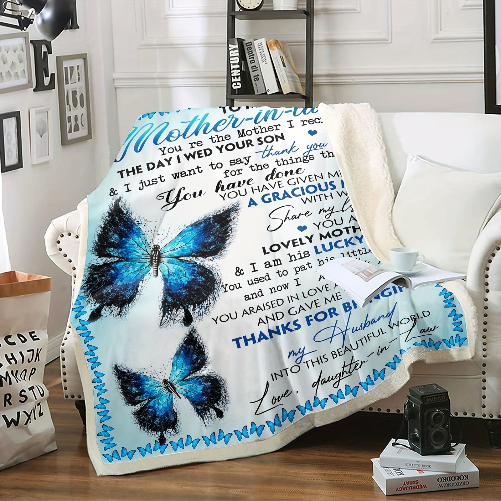 Winter Warm Polyester Flannel Printed Blanket for Home & Outdoor Use
