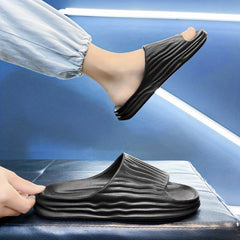 Men's Non Slip Slides Casual Slippers for Indoor Outdoor Beach Shower