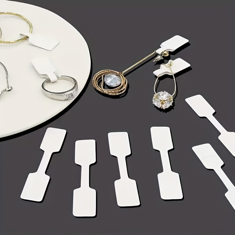 50pcs Self-adhesive Ring Tag for Jewelry Hanging Label
