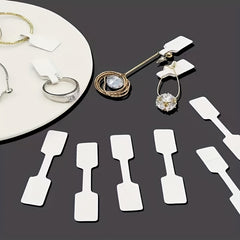 50pcs Self-adhesive Ring Tag for Jewelry Hanging Label