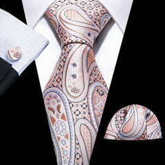 Barry Wang Paisley Floral Necktie Set