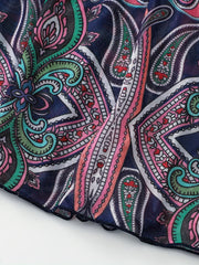 Boho Bikini Bottoms Women's Plus Paisley Print Swimwear Pants