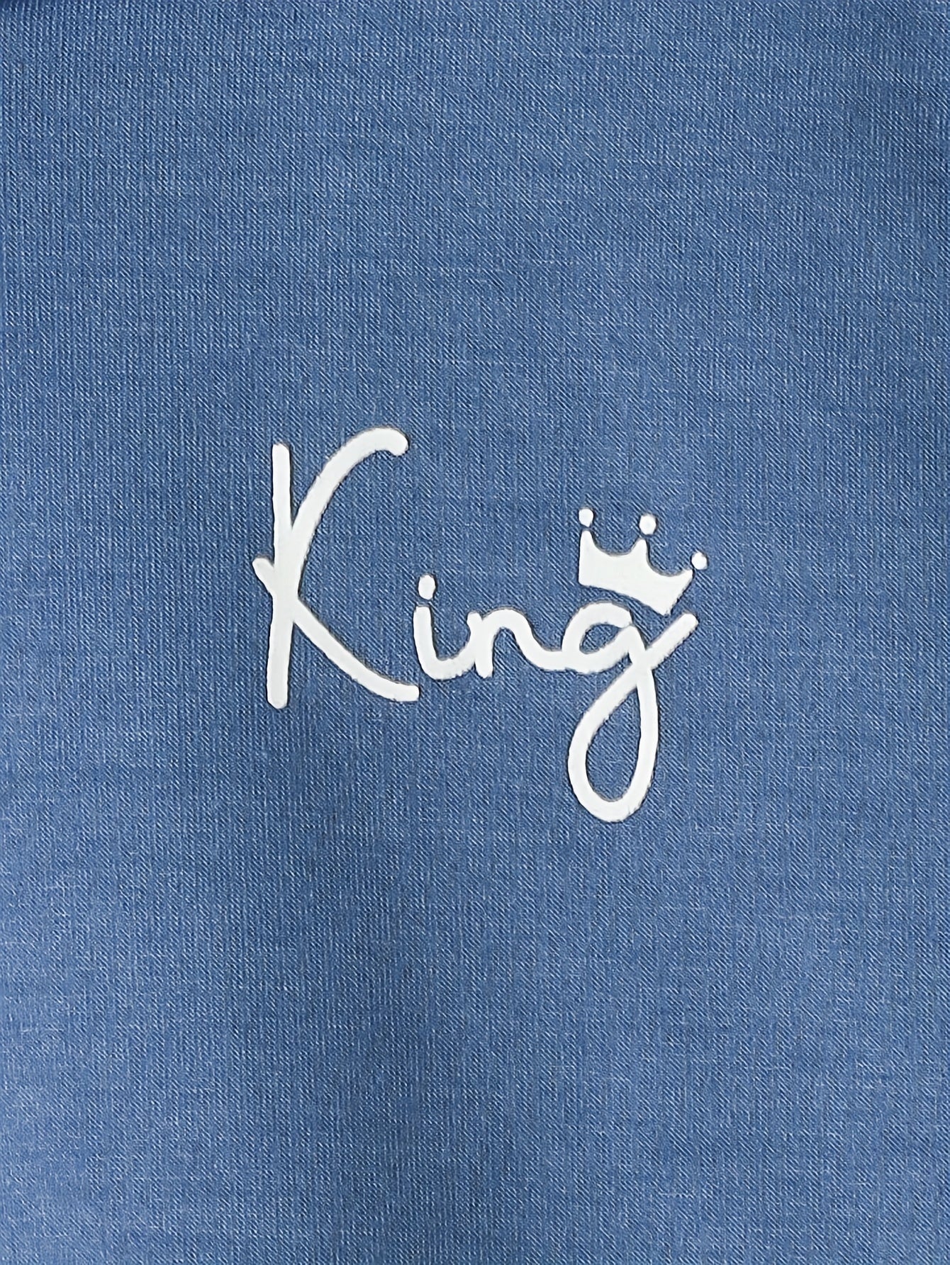 KING Print Kid's Hoodie Long Sleeve Top Hooded Pullover