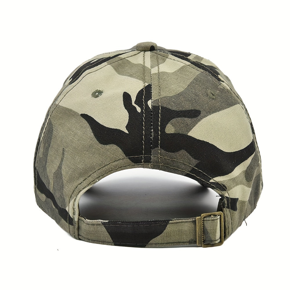 Brazil Flag Camo Army Cap Curved Brim Climbing Sunshade Cap