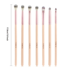 7pcs Eyeshadow Brush Eye Blender Kit Wooden Handle Vegan Makeup Tool