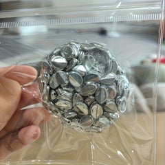 Cyberpunk Silvery Soft Balls Fangsong Toys with Pop Up Beads