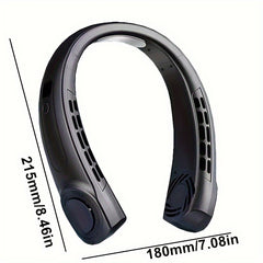 USB Hanging Neck Fan with 5 Speeds Digital Display