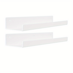 Acrylic Floating Shelves Wall Mounted Bookshelves Thick