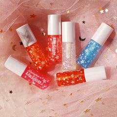 Moisturizing Glitter Lip Glaze Pink Gloss Liquid Lipstick for Girls