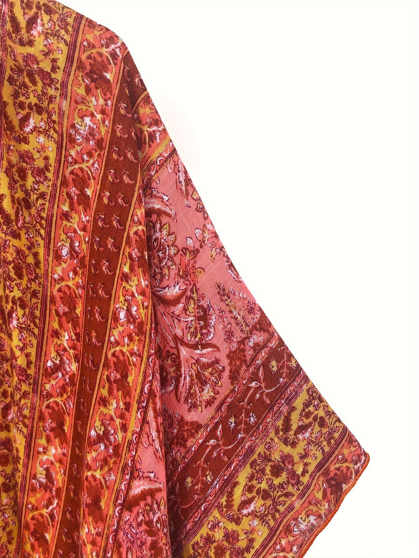 Tribal Print Bat Sleeve Cover Up