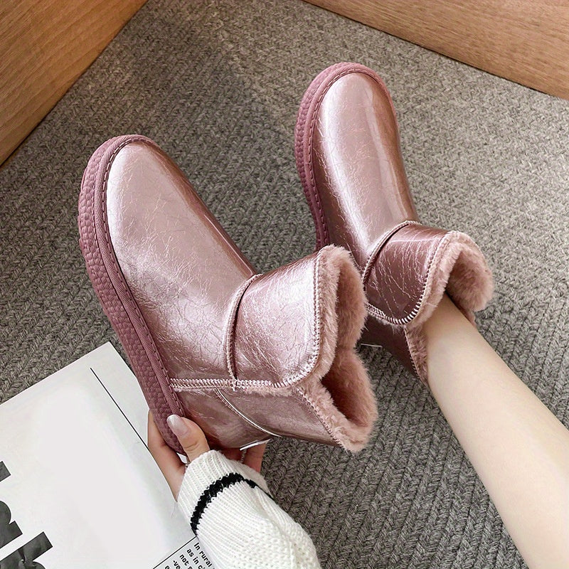 Women's Waterproof Non-slip Snow Boots Warm Thick Bottom Shoes
