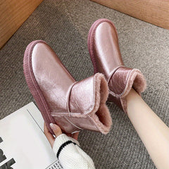 Women's Waterproof Non-slip Snow Boots Warm Thick Bottom Shoes
