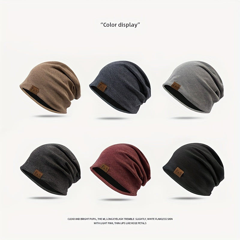 Solid Cotton Men's Pullover Cap for Spring and Summer