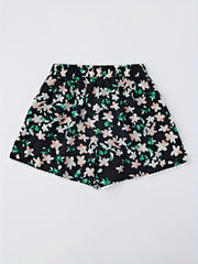 Floral Print Tassel Shorts Wide Leg Women's Clothing