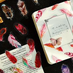 Feather Fantasy Notebook Stickers - 40 Sheets