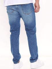 Men's Skinny Stretch Jeans Casual Slim Fit Denim Pants