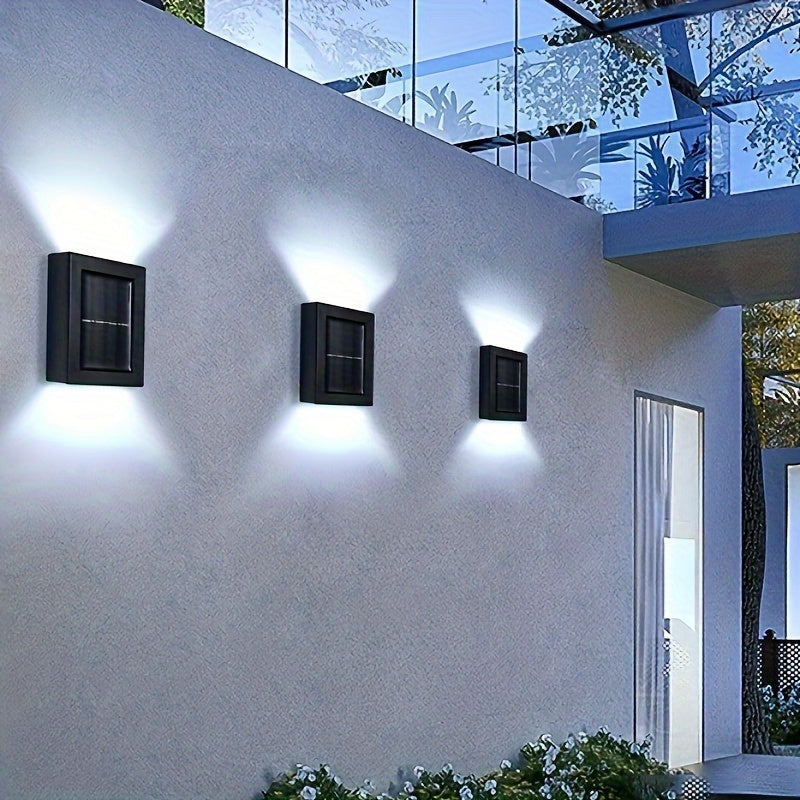 2LED Solar Wall Light Waterproof Outdoor Solar Garden Light