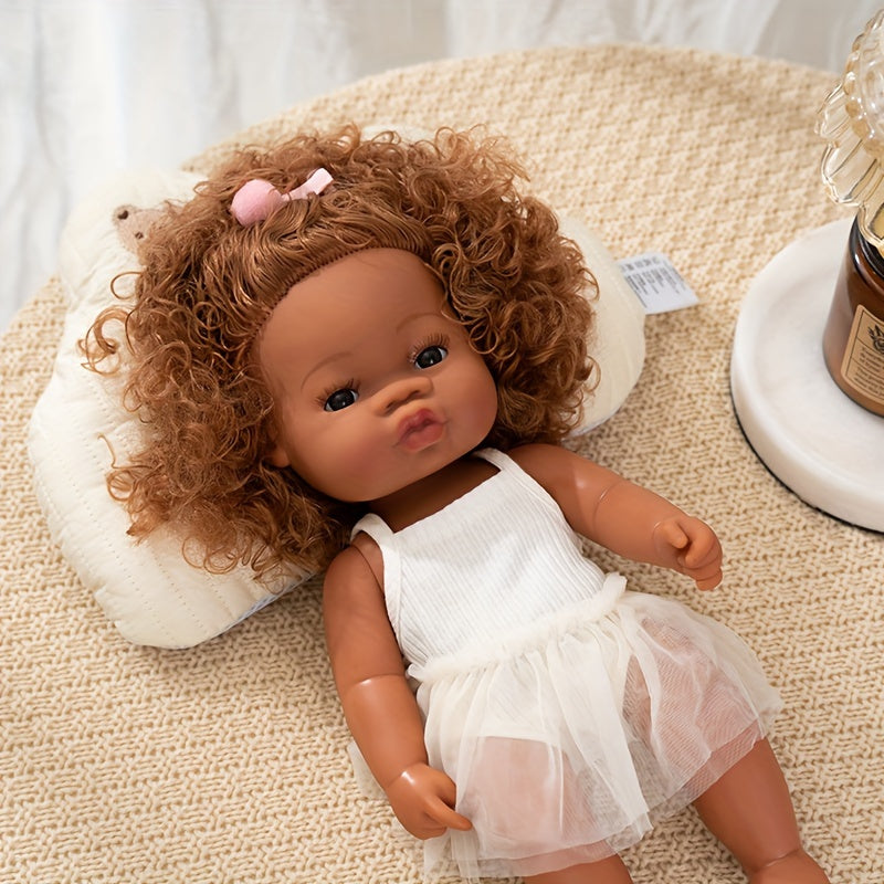 Silicone Vinyl Reborn Baby Doll 12'' Lifelike Girl Toy