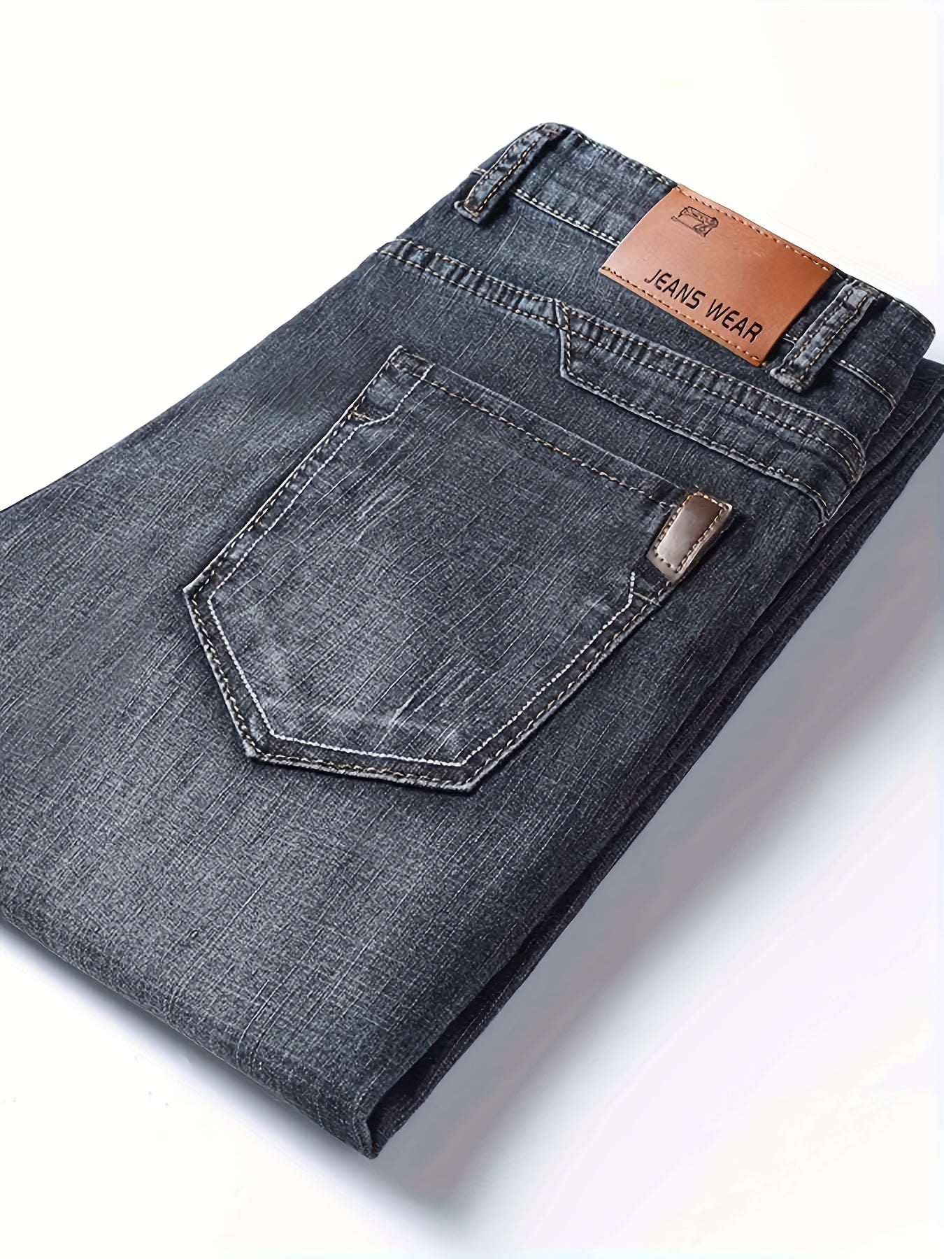Men's Distressed Medium Stretch Denim Pants