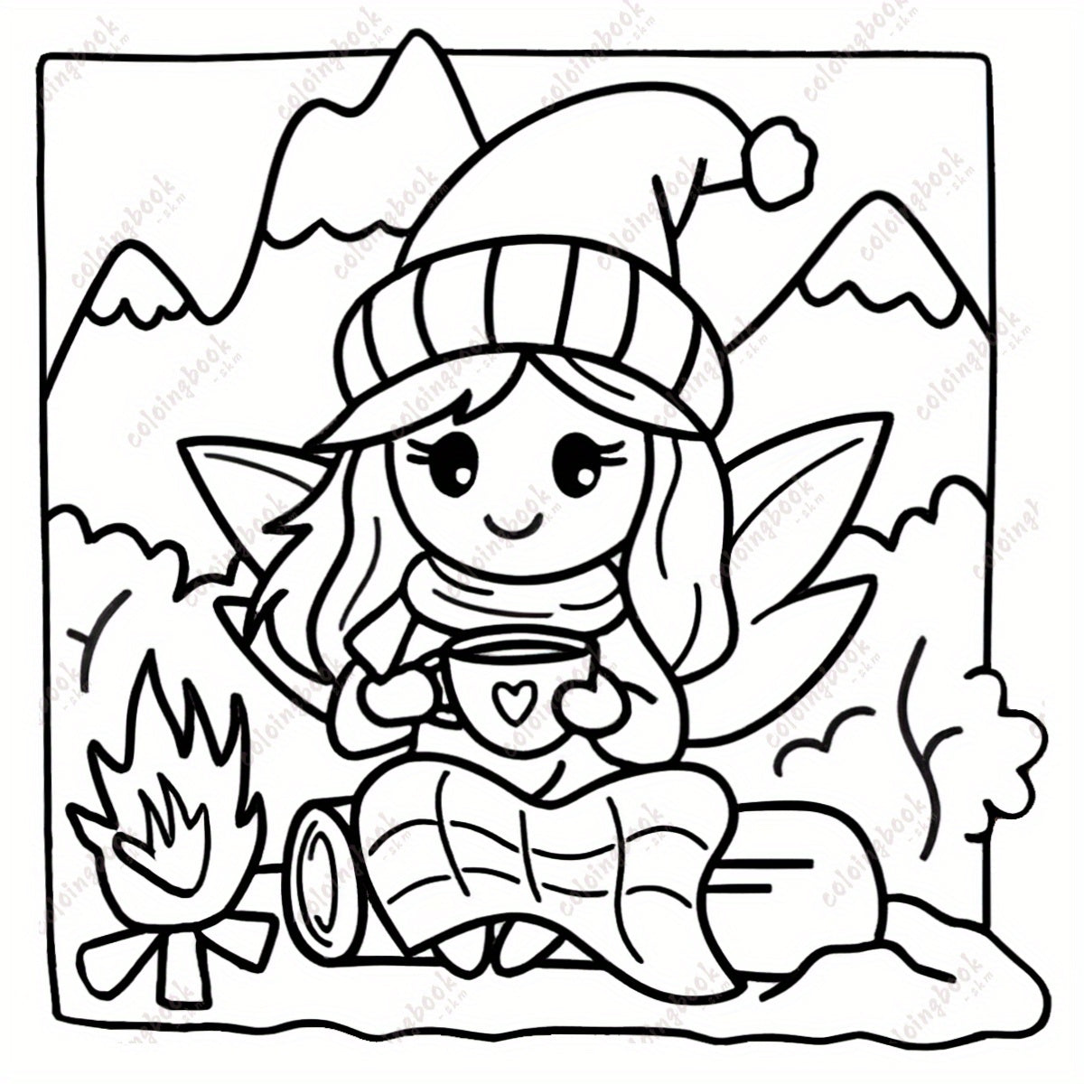 TGX Deluxe Fairy Cutie Painting Coloring Book