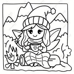 TGX Deluxe Fairy Cutie Painting Coloring Book