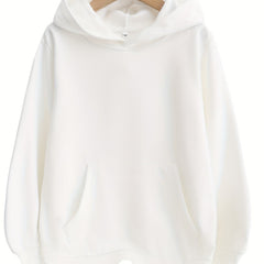 Teen Girl's Long Sleeve Hooded Sweatshirt with Pocket