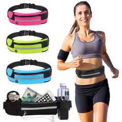 Waterproof Fanny Pack with Bottle Holder for Outdoor Fitness