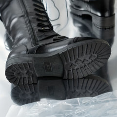 Women's Knee High Lace Up Riding Boots