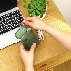 Portable Wired Earphone Data Cable Storage Box