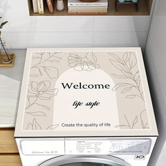 WELCOME LIFE Waterproof Laundry Room Runner Rug Non Slip Machine Washable