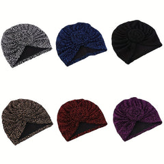 Leopard Print Turban Cap Twist Knot Bonnet Head Wrap
