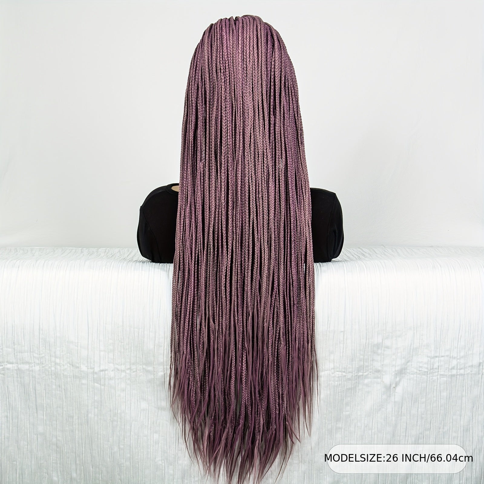 Colorful Lace Front Braided Wig Box Braid with Baby Hair Synthetic Hair Wig