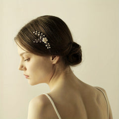 Faux Pearl Alloy Hairpin U shaped Hair Pin Head Jewelry Bridal Hair Accessories