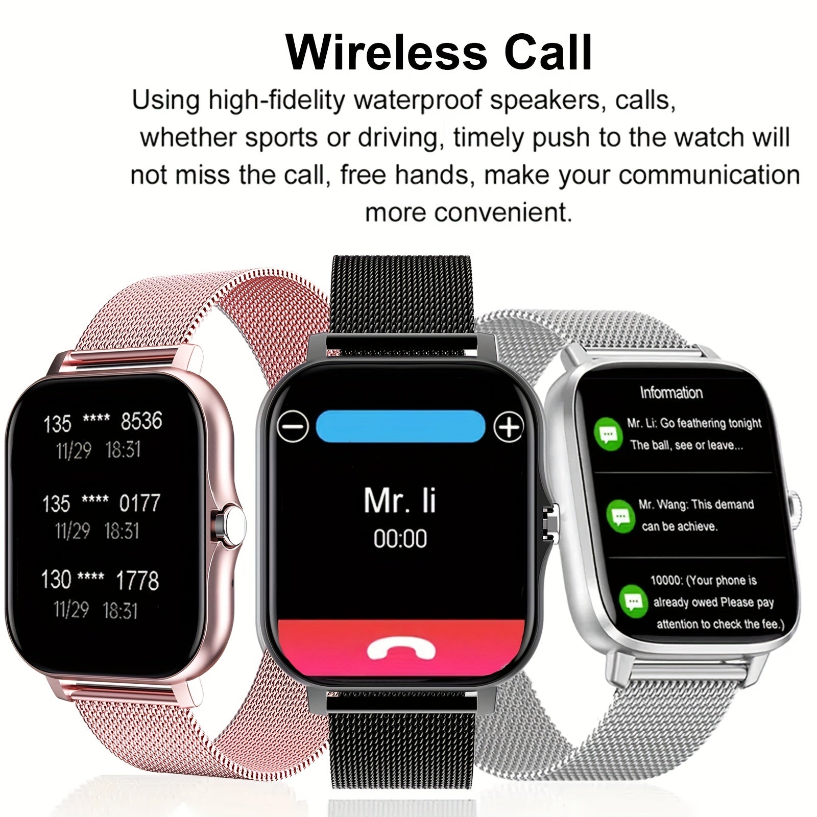 Sport Mode Smart Watch with Call Answering