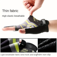 Breathable Fingerless Fishing Gloves for Outdoor Adventures