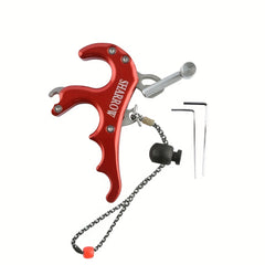 Adjustable 4 Finger Bow Release Aid with Caliper and Thumb Triggers