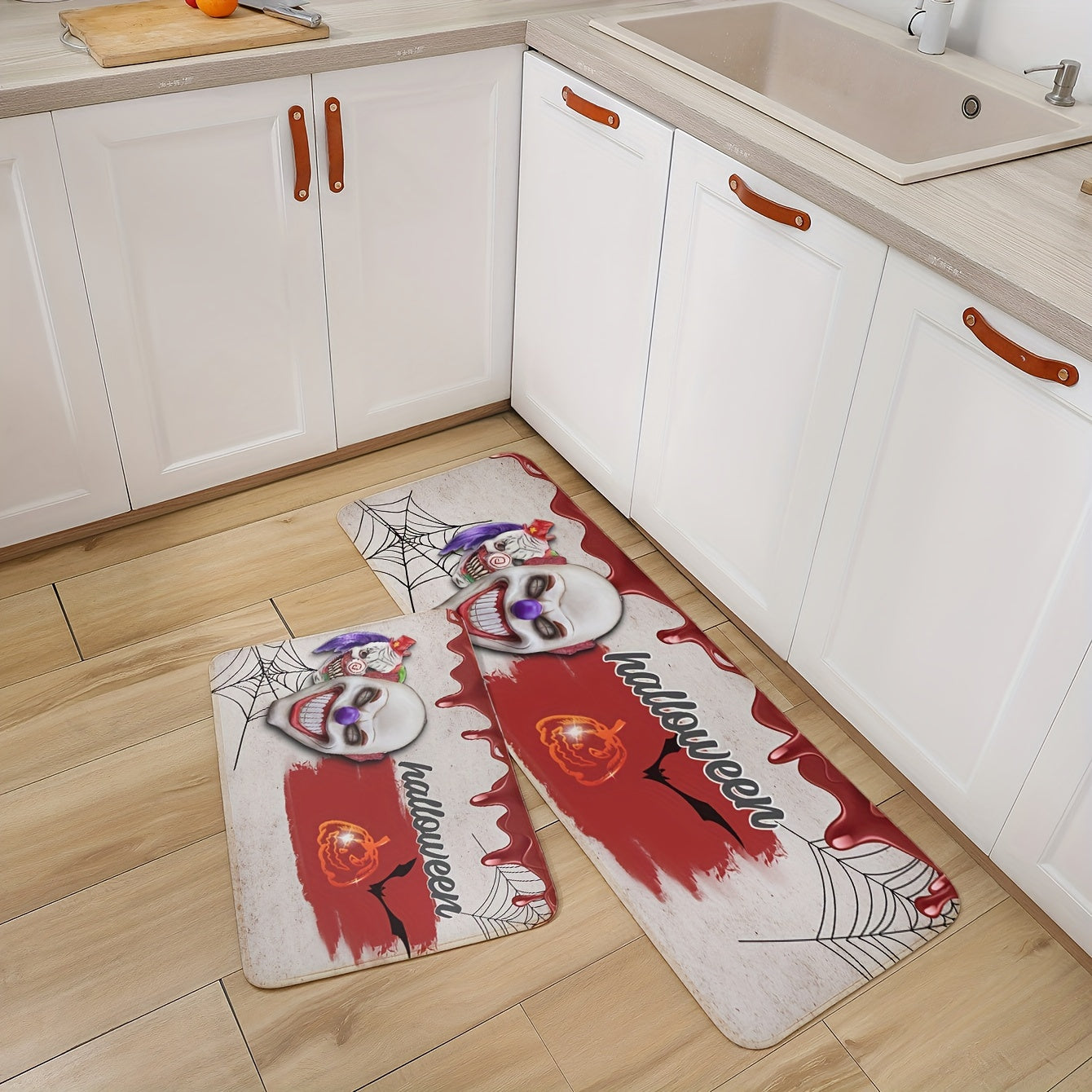 Soft Non Slip Halloween Floor Mat Bath Rug Machine Washable