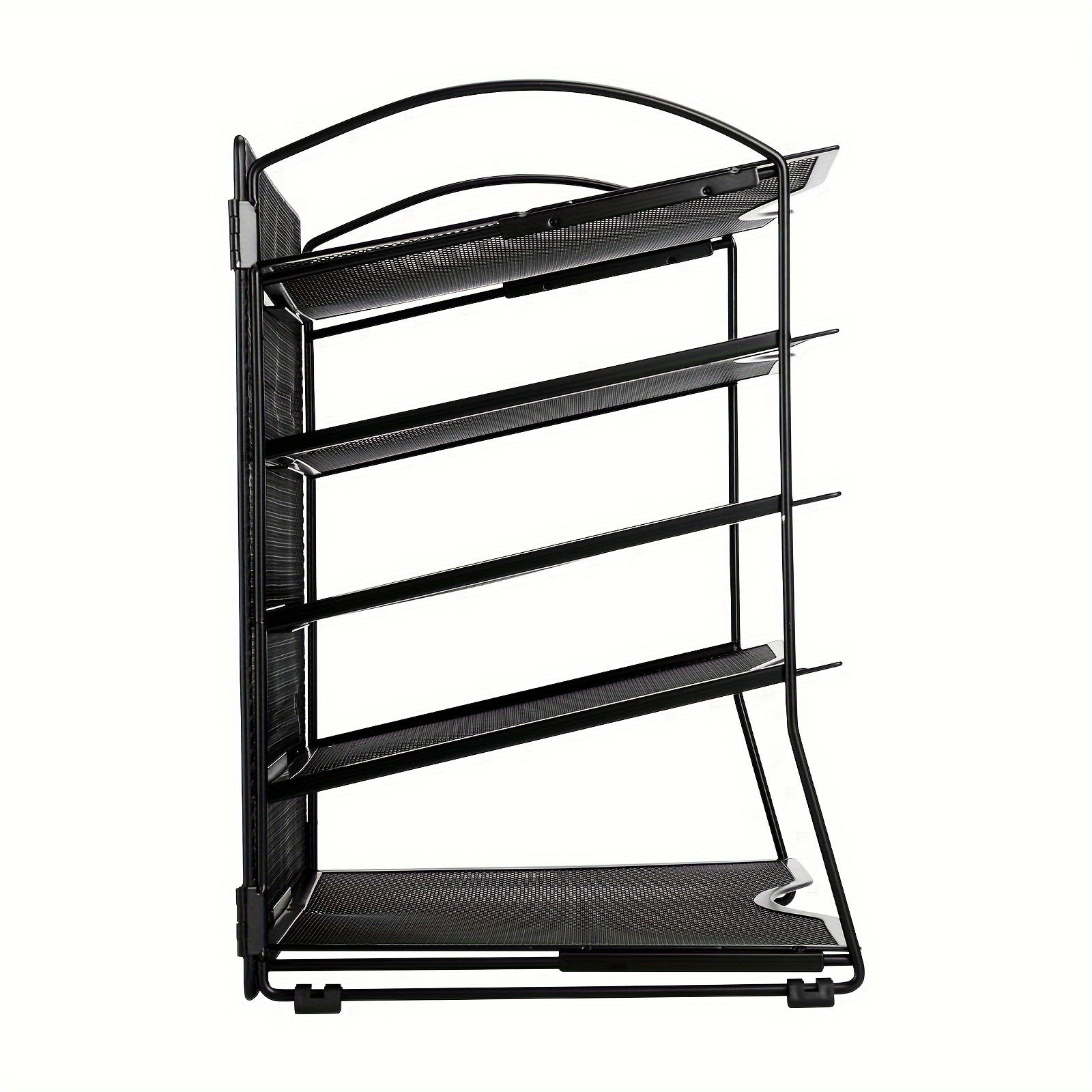 Iron 5 Layer Grid Desktop Tray Organizes Mail & Documents on Desks