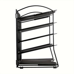 Iron 5 Layer Grid Desktop Tray Organizes Mail & Documents on Desks