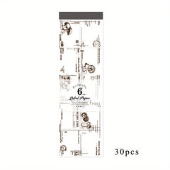 30 Sheets Memo Pad Summer Flower Series DIY Decoration Base Post