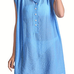 Swimsuit Cover Up Shirt Collar Soft Sun Protection Beach Cover Up Dress