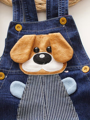Dog Print Overalls for Baby Boys - Spring Summer Autumn