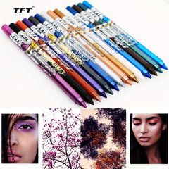 Colorful Eyeliner Pen High Pigmented Pearly Shimmer Metallic Waterproof Stick