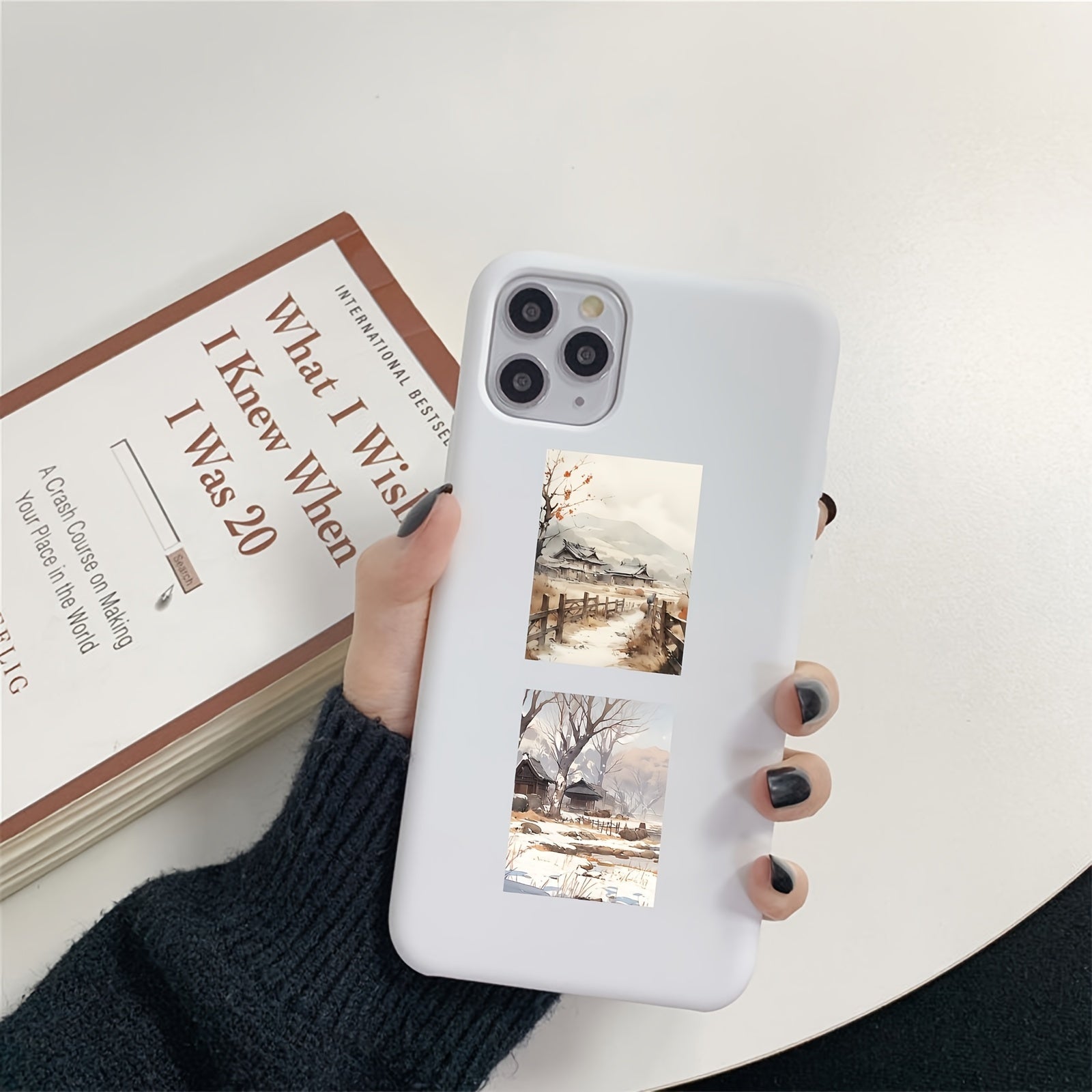 60pcs Winter Scenery Stickers for Water Bottles Laptops Phones