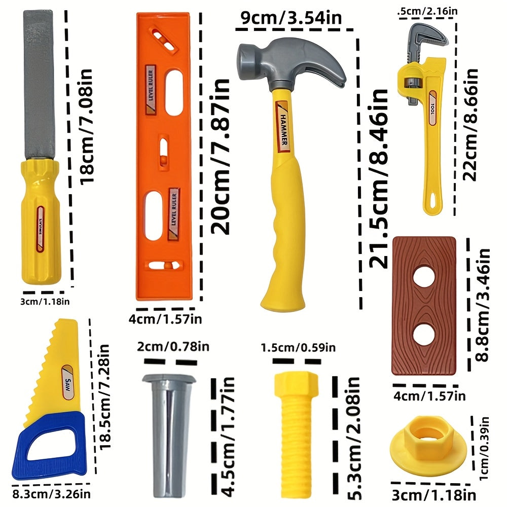 Family Toy Tool Box Set Screwdriver Tools for Boys and Girls