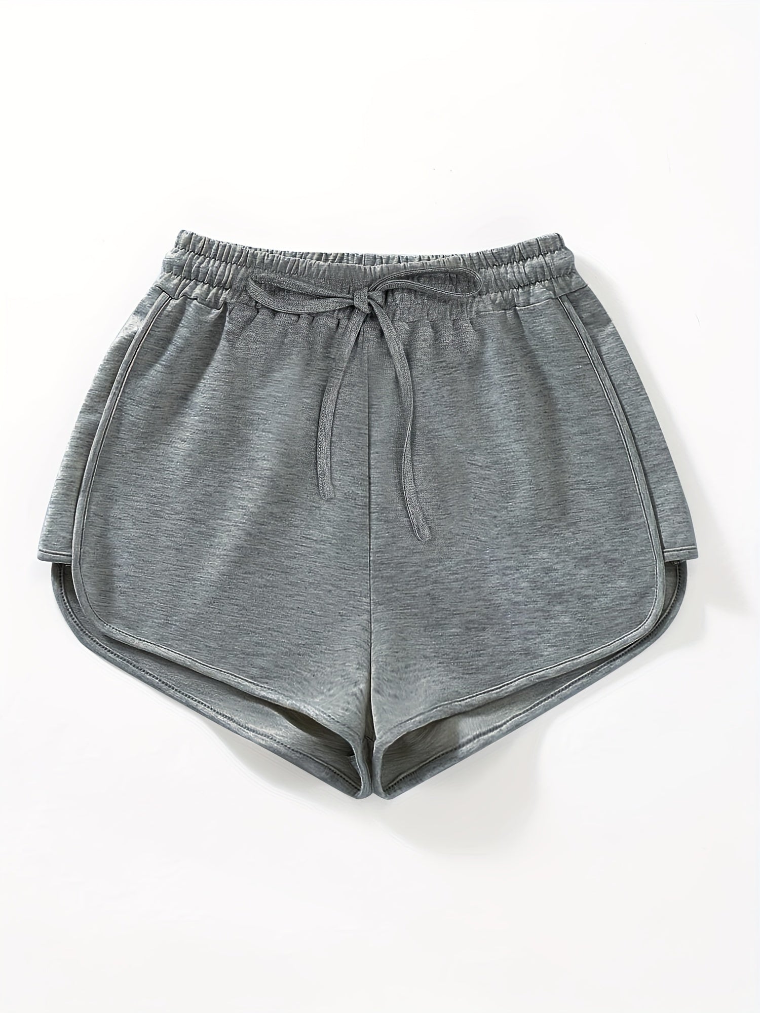 Elastic Waist Dolphin Shorts for Women
