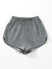 Elastic Waist Dolphin Shorts for Women
