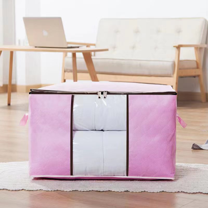 Folding Storage Bag Non Woven Fabric Clothes Blankets Books Toys Organizer