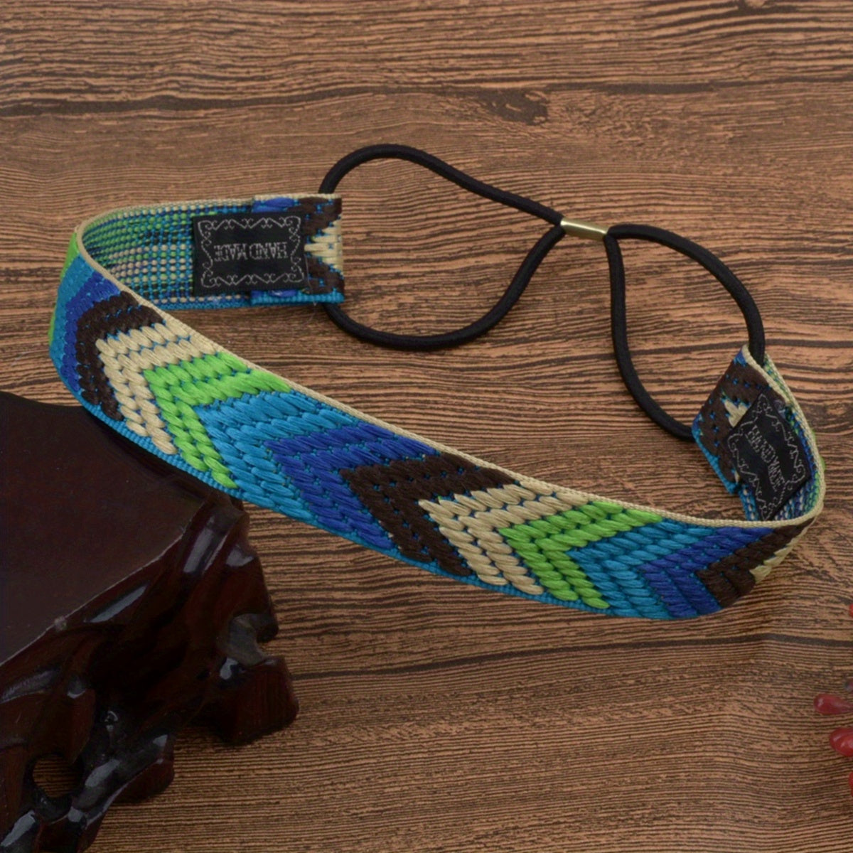 Bohemian Elastic Headband Retro Arrow Tip Printed Headdress Hair Accessories